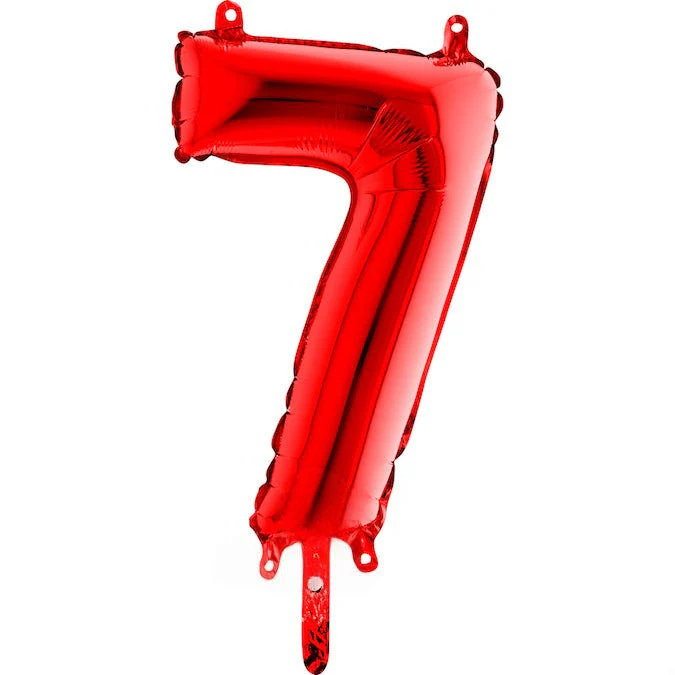 14" Airfill Only (Sticks Sold Separately) (Self Sealing) Number 7 Red Balloon