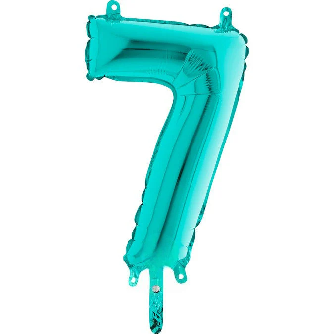 14" Airfill Only (Sticks Sold Separately) (Self Sealing) Number 7 Tiffany Balloon