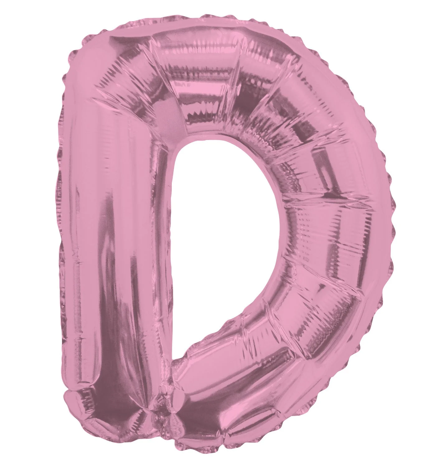14" Airfill with Valve Only Letter D Pink Balloon (Sticks Sold Separately)