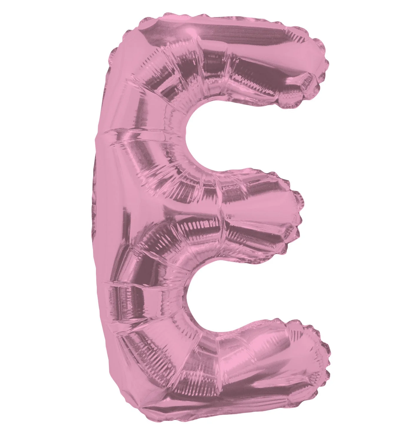 14" Airfill with Valve Only Letter E Pink Balloon (Sticks Sold Separately)