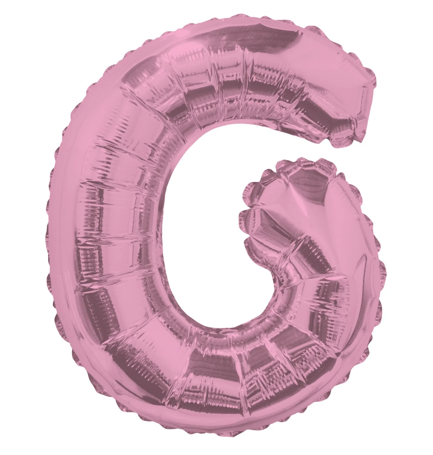 14" Airfill with Valve Only Letter G Pink Balloon (Sticks Sold Separately)
