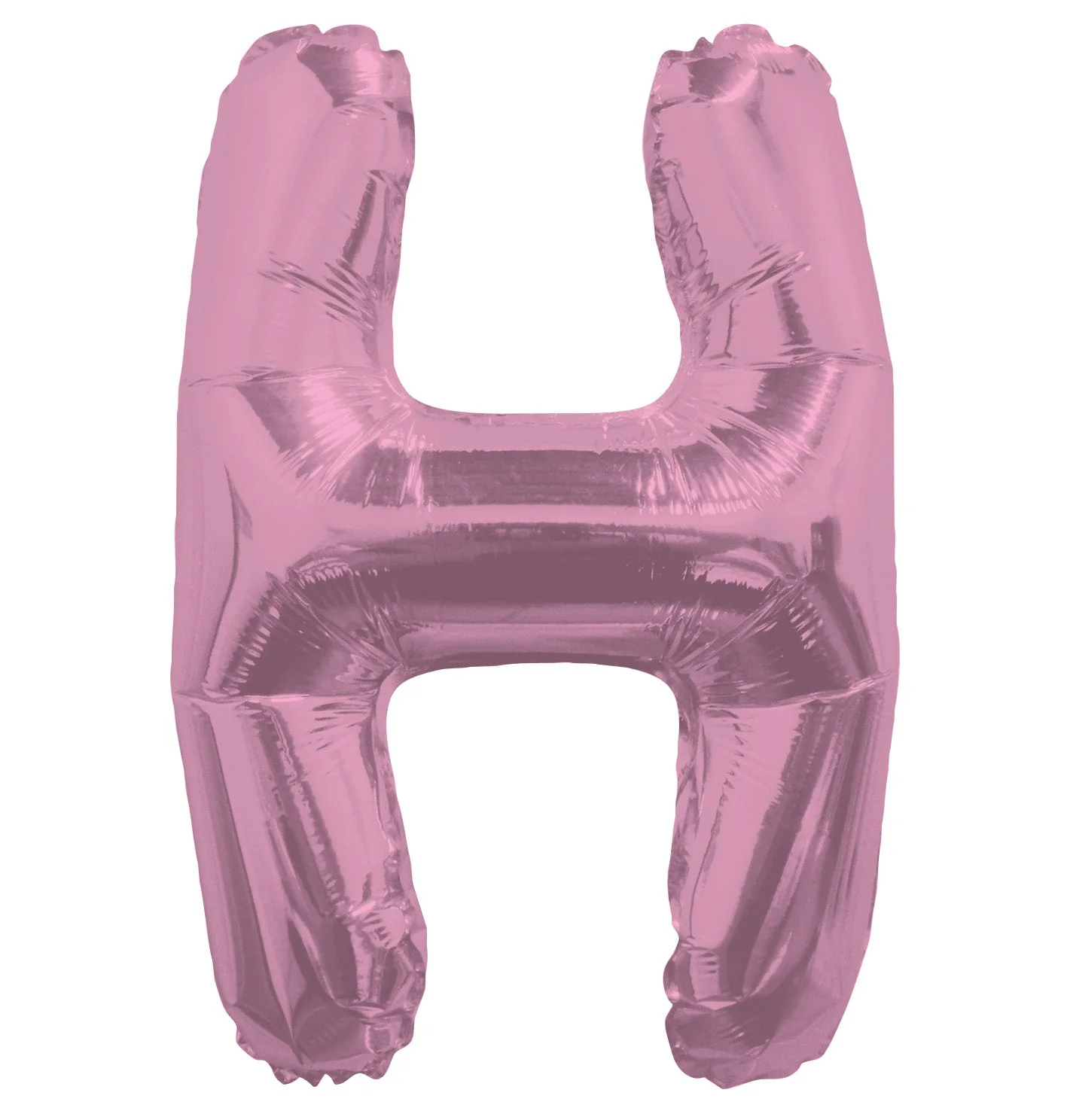14" Airfill with Valve Only Letter H Pink Balloon (Sticks Sold Separately)