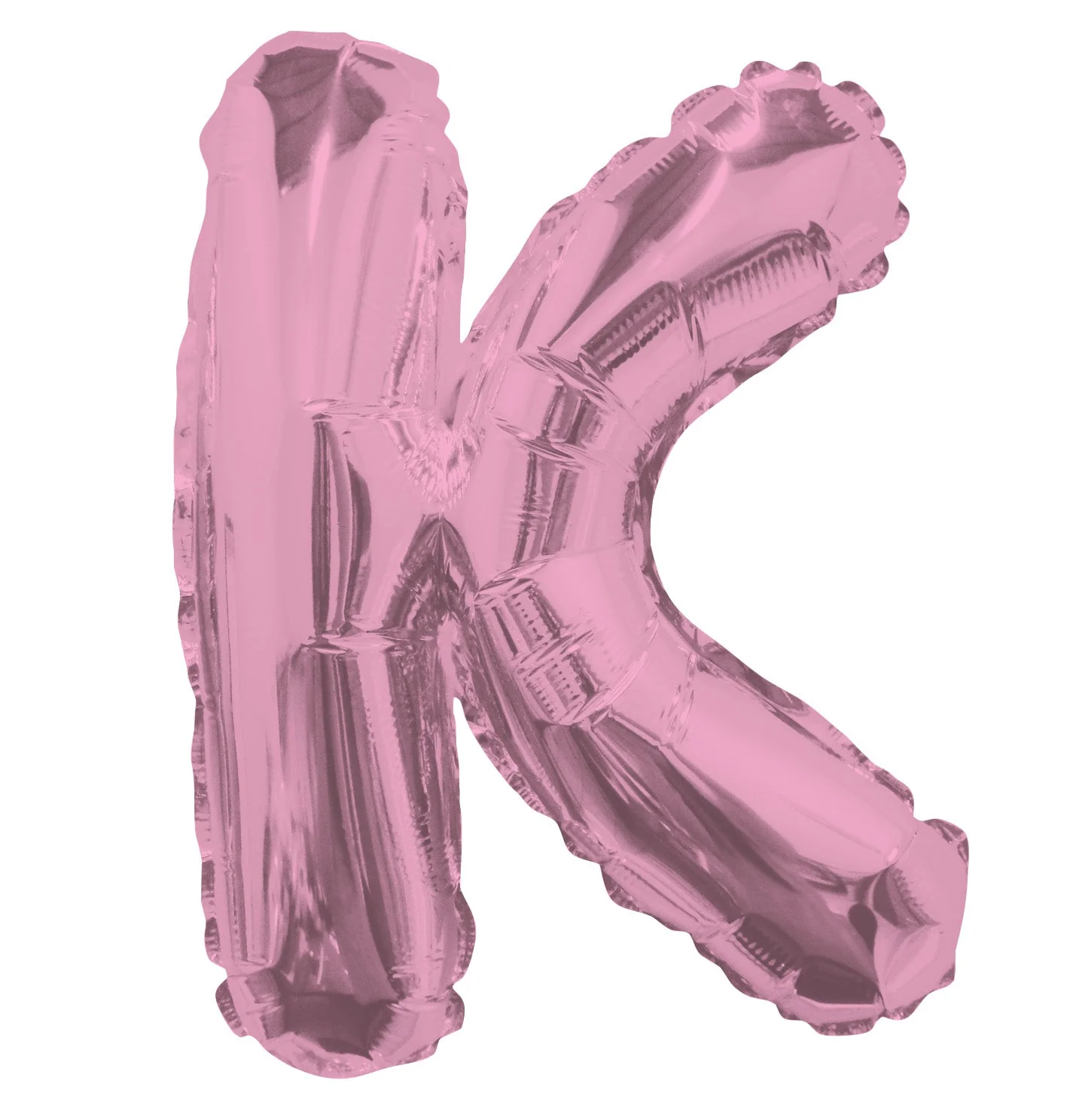 14" Airfill with Valve Only Letter K Pink Balloon (Sticks Sold Separately)