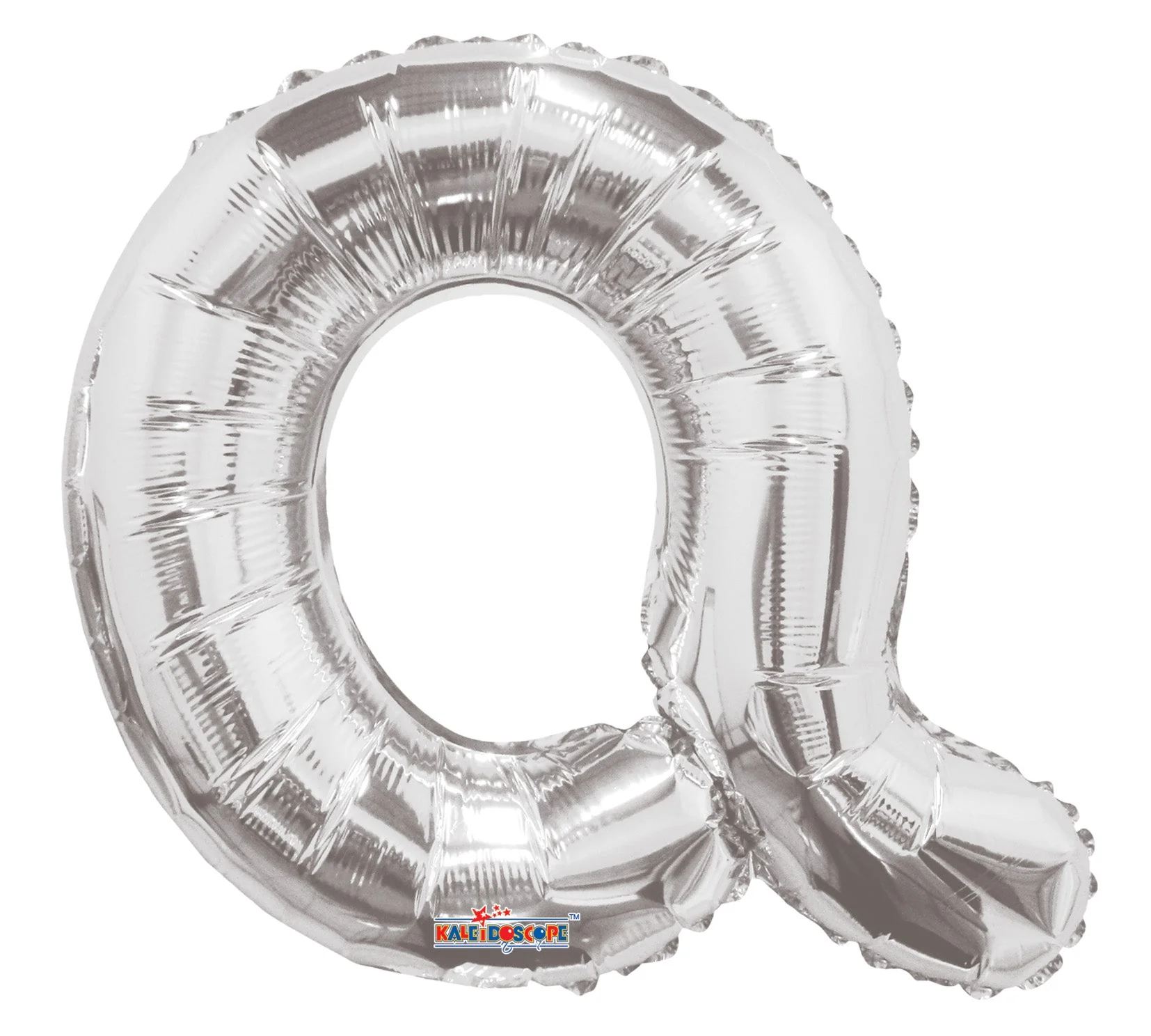 14" Airfill with Valve Only Letter Q Silver Balloon (Sticks Sold Separately)