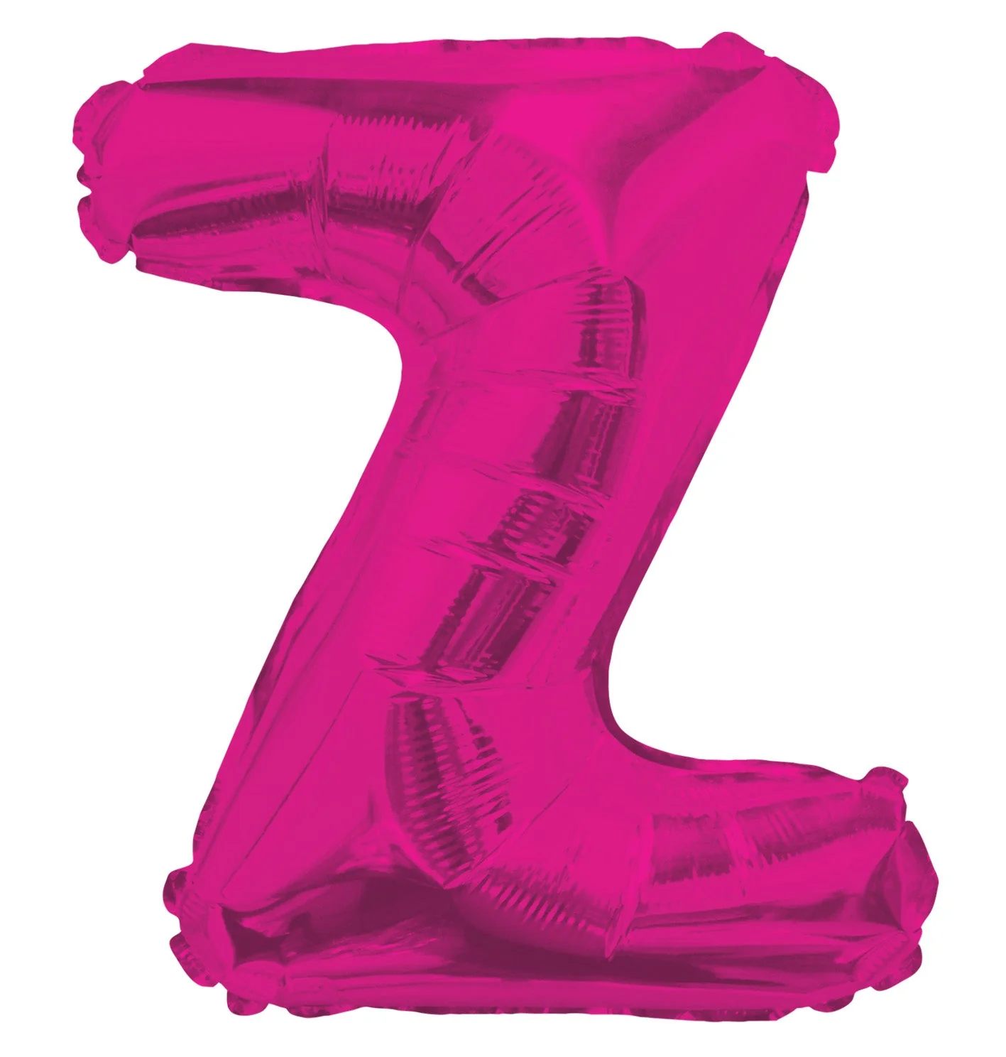 14" Airfill with Valve Only Letter Z Hot Pink Balloon (Sticks Sold Separately)