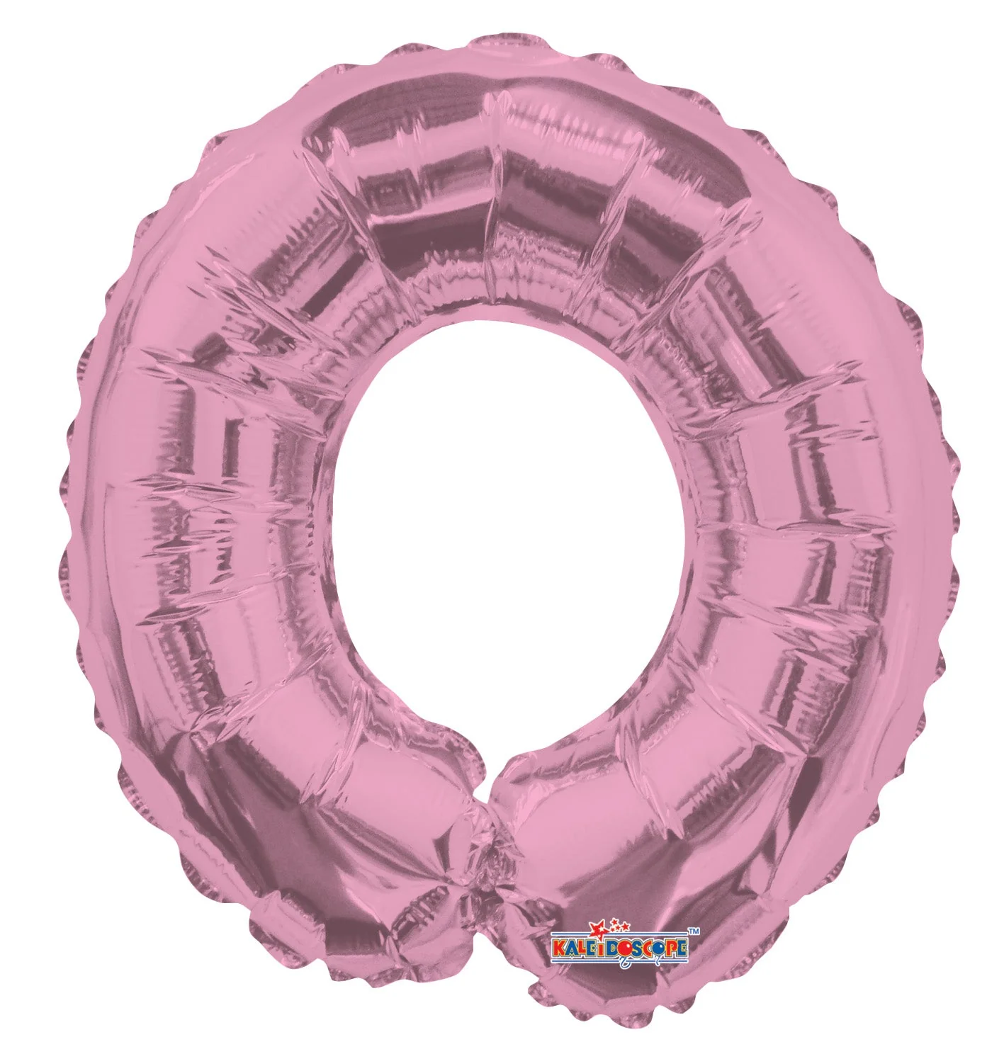 14" Airfill with Valve Only Number 0 Light Pink Balloon (Sticks Sold Separately)