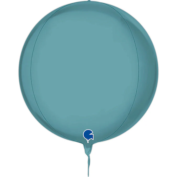 15" (22" Deflated) Globe Platinum Tenerife Sea 4D Foil Balloon