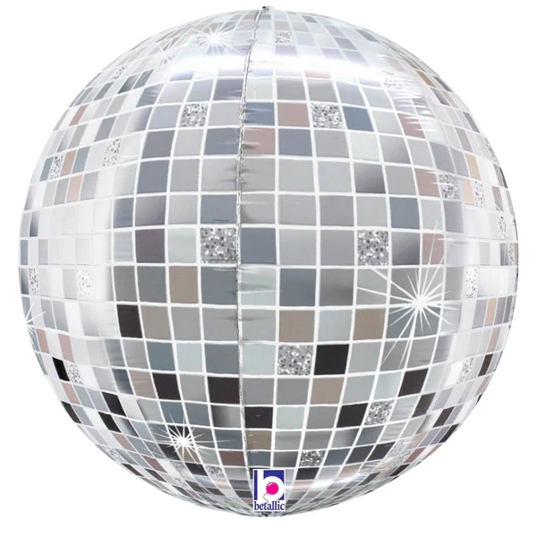 15" Disco Ball Globe Foil Balloon - Image 3
