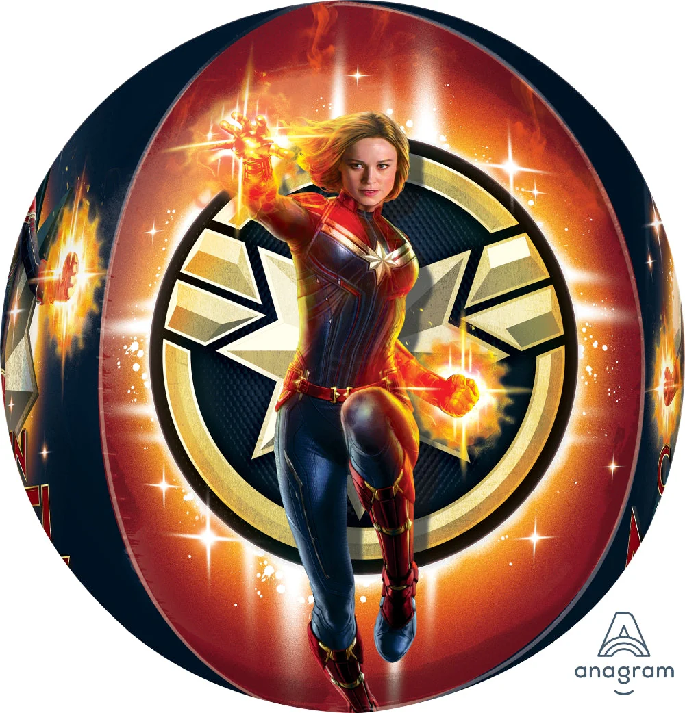 16" Captain Marvel Orbz Foil Balloon