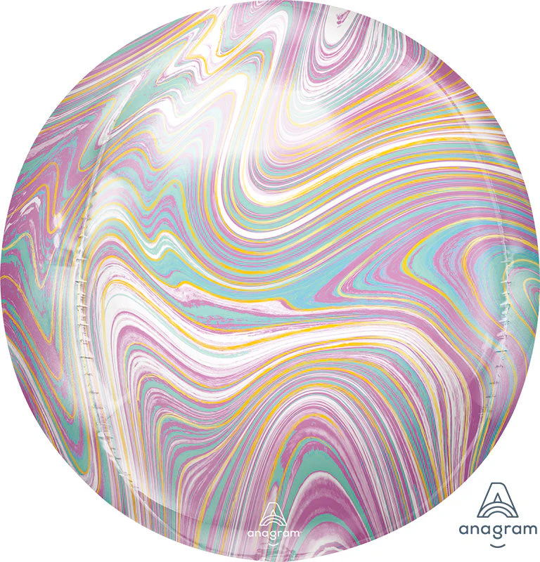 16" Marblez Orbz Pastel Orbz Foil Balloon