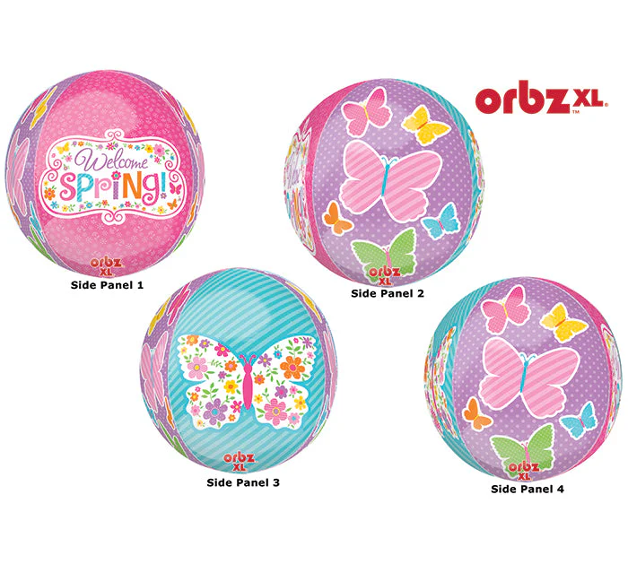 16" Orbz Welcome Spring Balloon Packaged