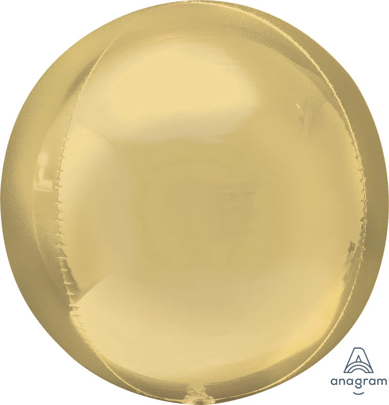16" Orbz White Gold Orbz Foil Balloon