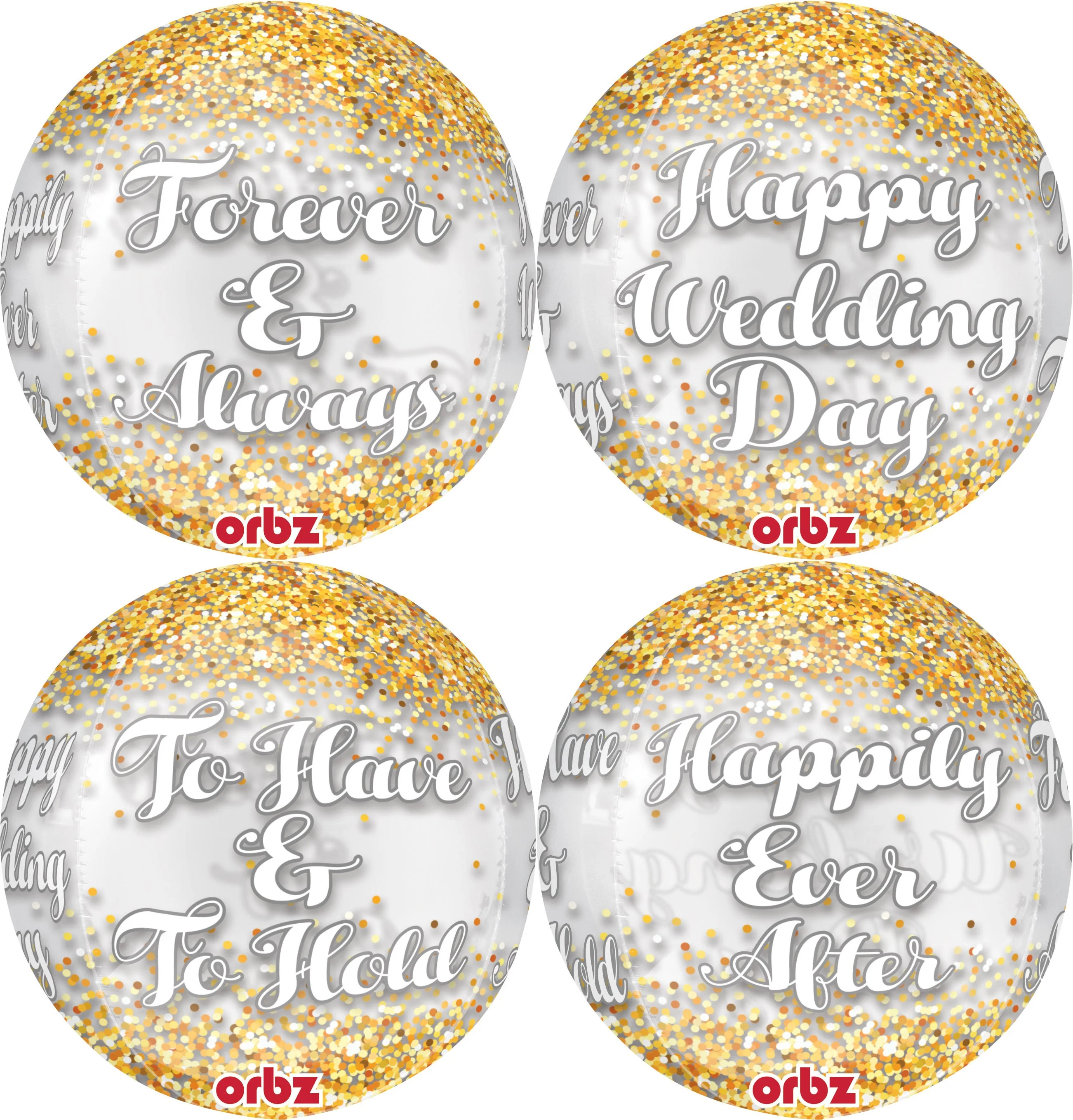 16" Wedding Confetti Balloon