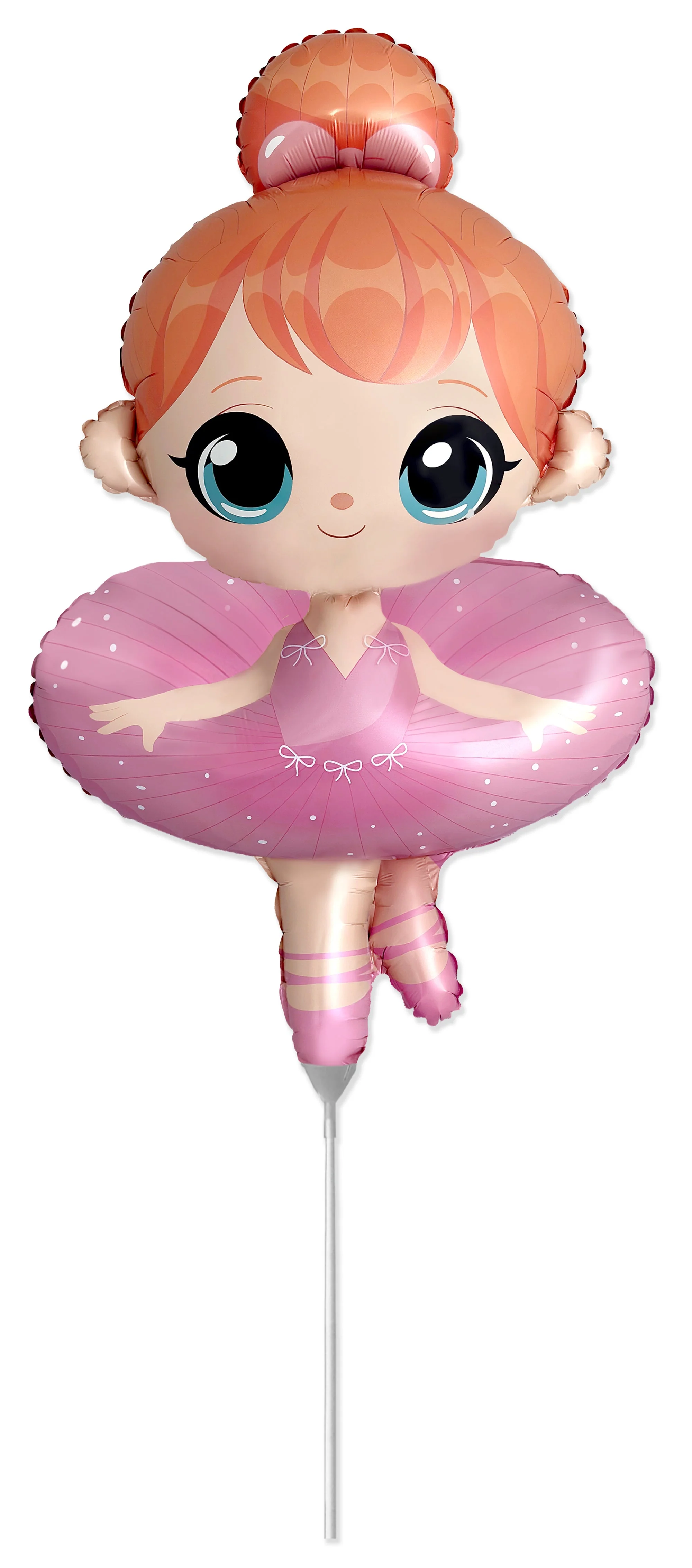 16" Airfill Only Ballerina Foil Balloon