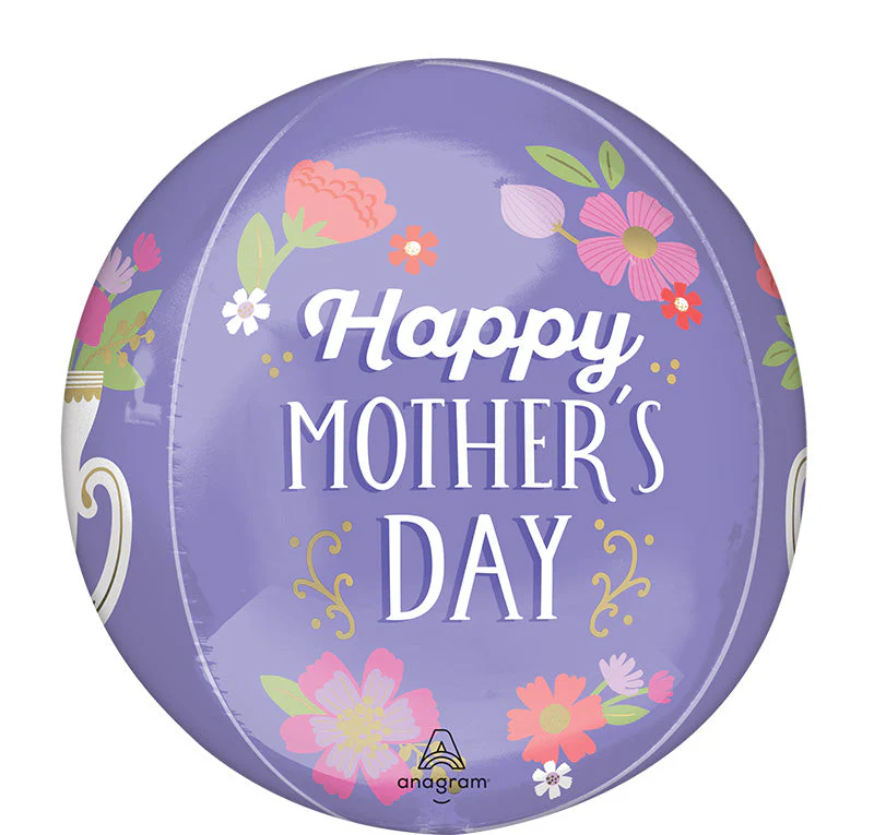 16" Happy Mother's Day World's Best Mom Orbz Foil Balloon