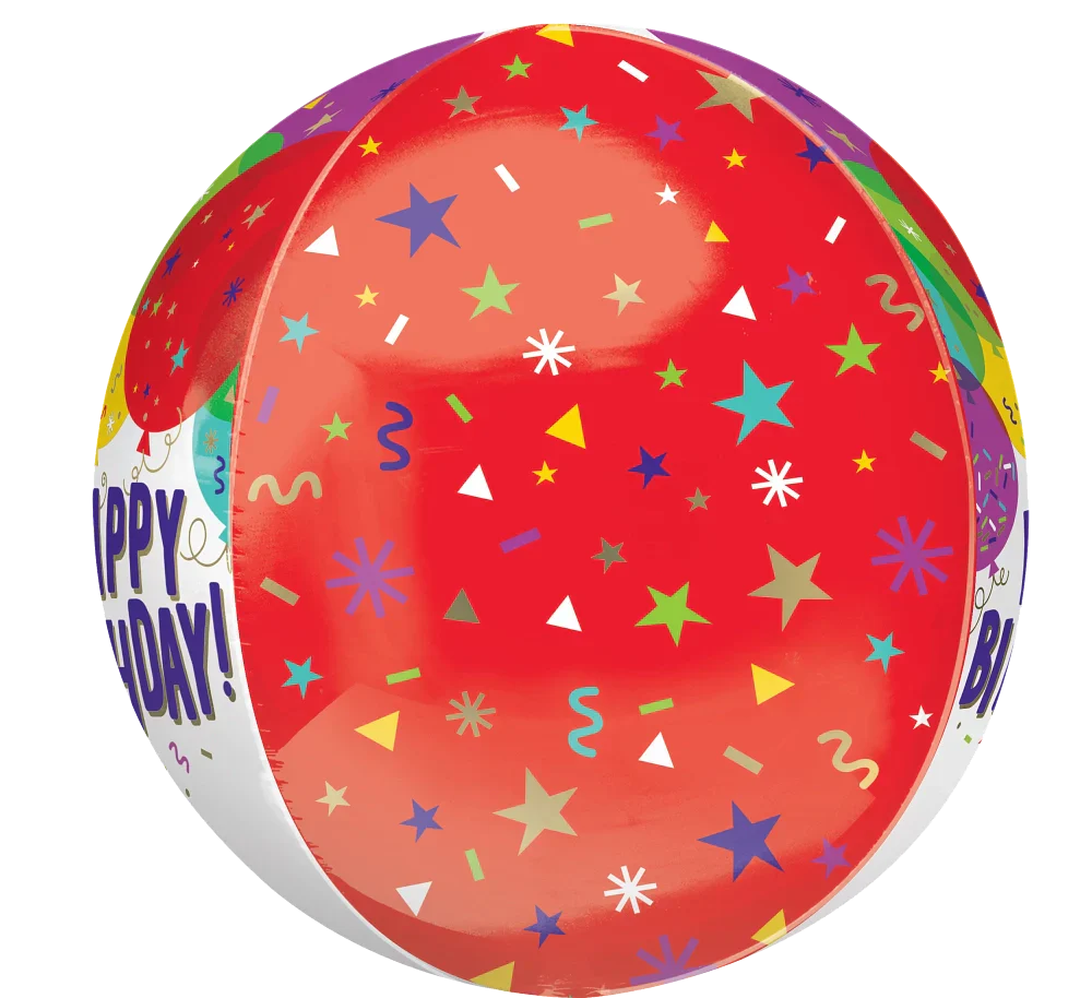 16" Jumbo Orbz Birthday Balloons Foil Balloon - Image 2