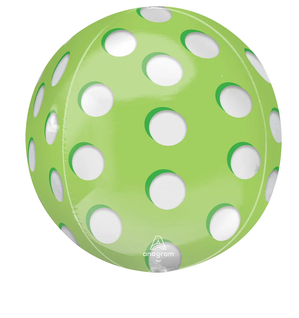 16" Orbz Clear Pickleball Foil Balloon