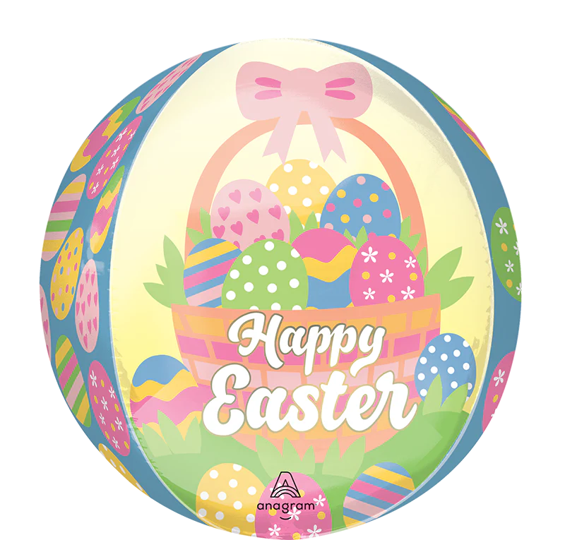 16" Orbz Easter Egg Basket Foil Balloon