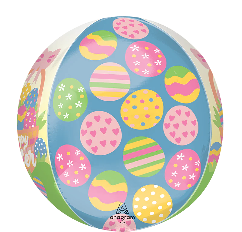 16" Orbz Easter Egg Basket Foil Balloon - Image 2