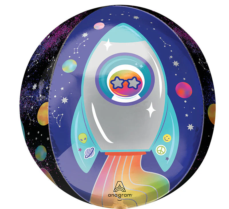 16" Orbz Outer Space Foil Balloon