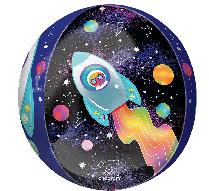16" Orbz Outer Space Foil Balloon - Image 2