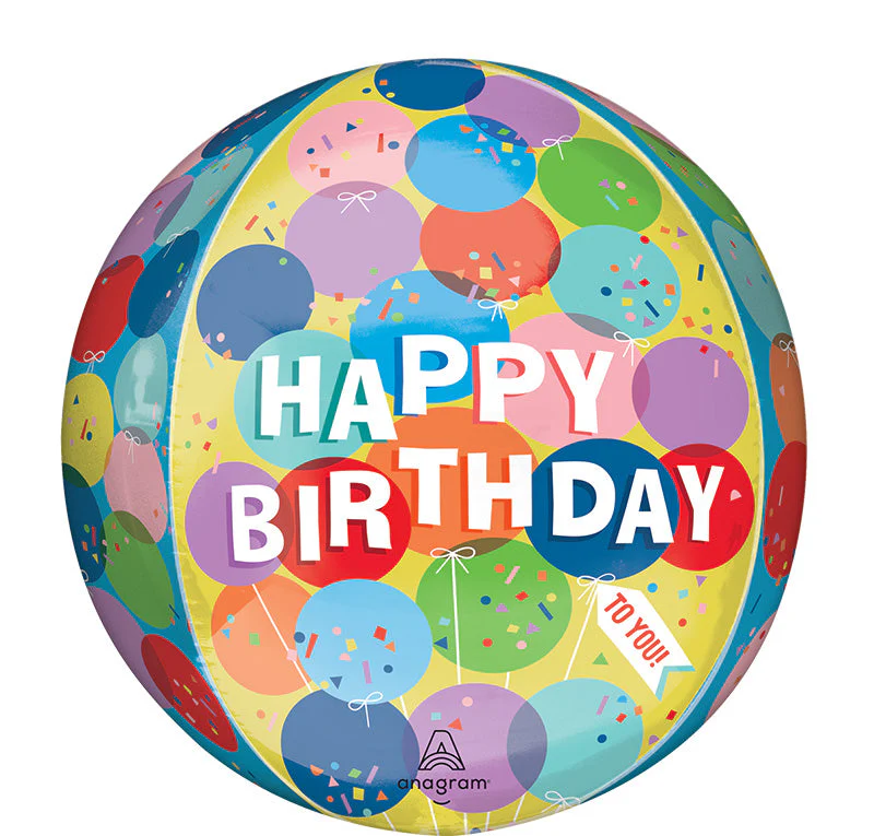 16" Orbz Sunny Balloons Birthday Foil Balloon