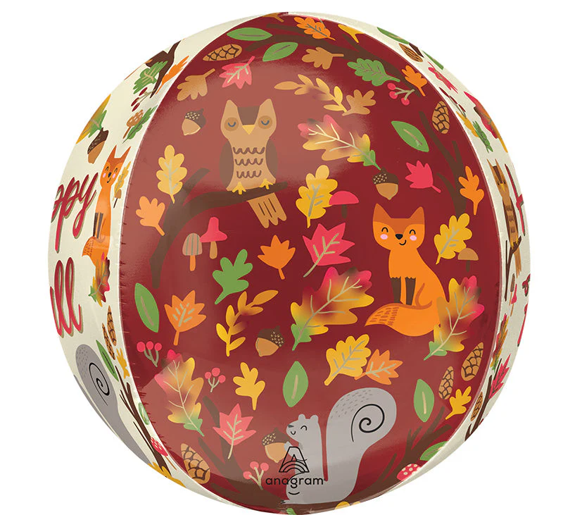 16" Orbz Satin Happy Fall Critters Foil Balloon - Image 2