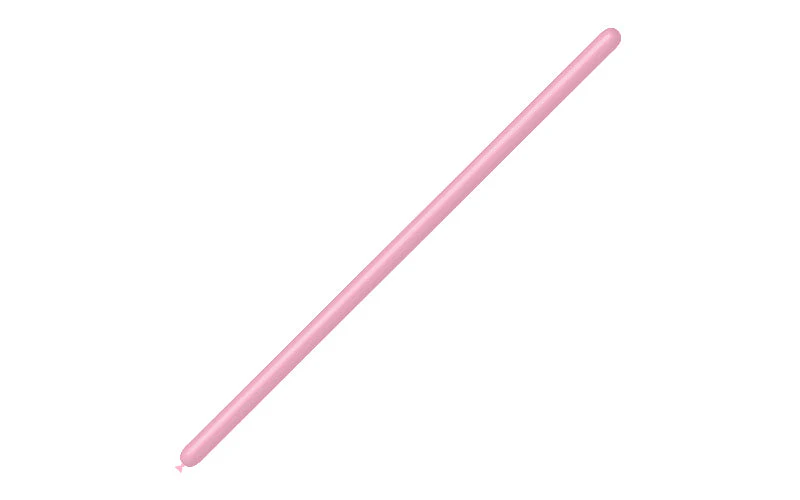 160BN Balloonia Brand Professional Line Twisting/Modelling Latex Balloons Standard Baby Pink (100 Per Bag) - Image 3