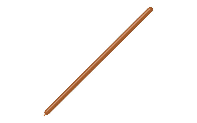 160BN Balloonia Brand Professional Line Twisting/Modelling Latex Balloons Standard Brown (100 Per Bag) - Image 3