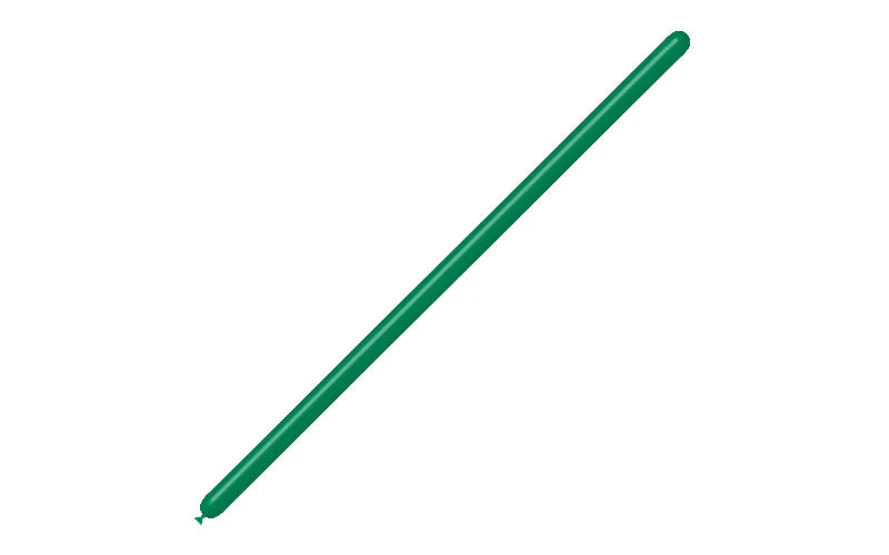 160BN Balloonia Brand Professional Line Twisting/Modelling Latex Balloons Standard Forest Green (100 Per Bag) - Image 3