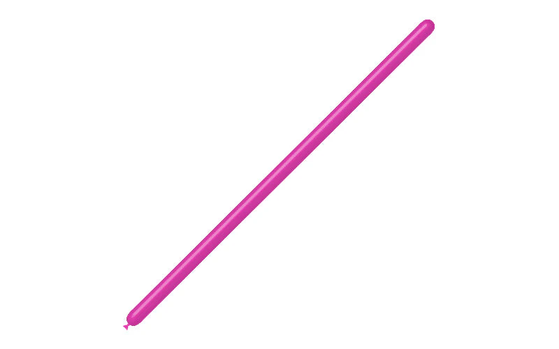 160BN Balloonia Brand Professional Line Twisting/Modelling Latex Balloons Standard Fuchsia (100 Per Bag) - Image 3