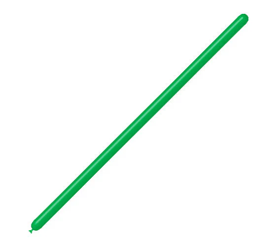 160BN Balloonia Brand Professional Line Twisting/Modelling Latex Balloons Standard Green (100 Per Bag)