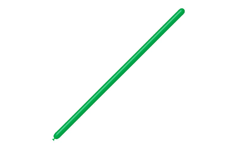 160BN Balloonia Brand Professional Line Twisting/Modelling Latex Balloons Standard Green (100 Per Bag) - Image 3