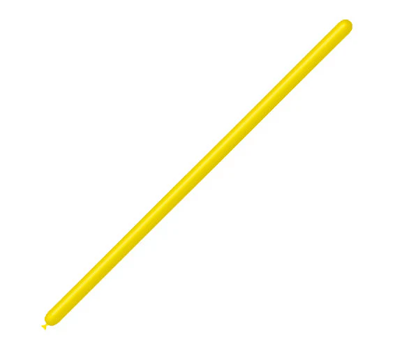 160BN Balloonia Brand Professional Line Twisting/Modelling Latex Balloons Standard Lemon (100 Per Bag)