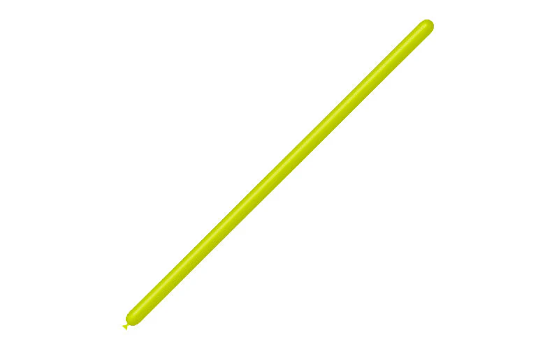 160BN Balloonia Brand Professional Line Twisting/Modelling Latex Balloons Standard Lime Green (100 Per Bag) - Image 3