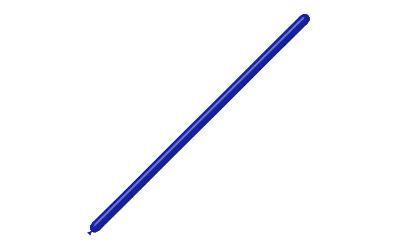 160BN Balloonia Brand Professional Line Twisting/Modelling Latex Balloons Standard Navy Blue (100 Per Bag) - Image 3