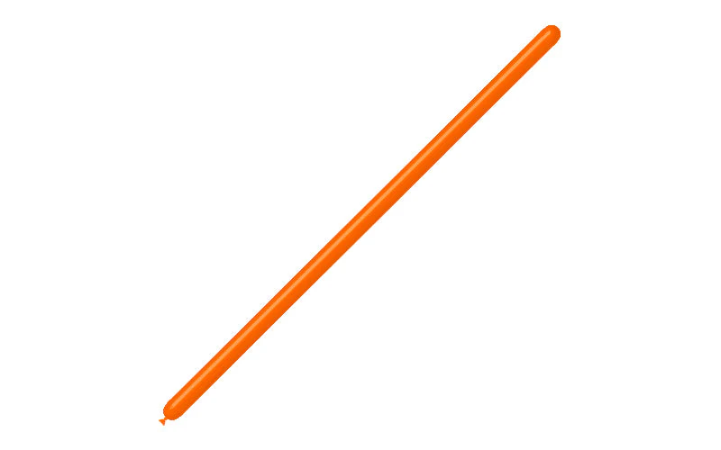 160BN Balloonia Brand Professional Line Twisting/Modelling Latex Balloons Standard Orange (100 Per Bag) - Image 3