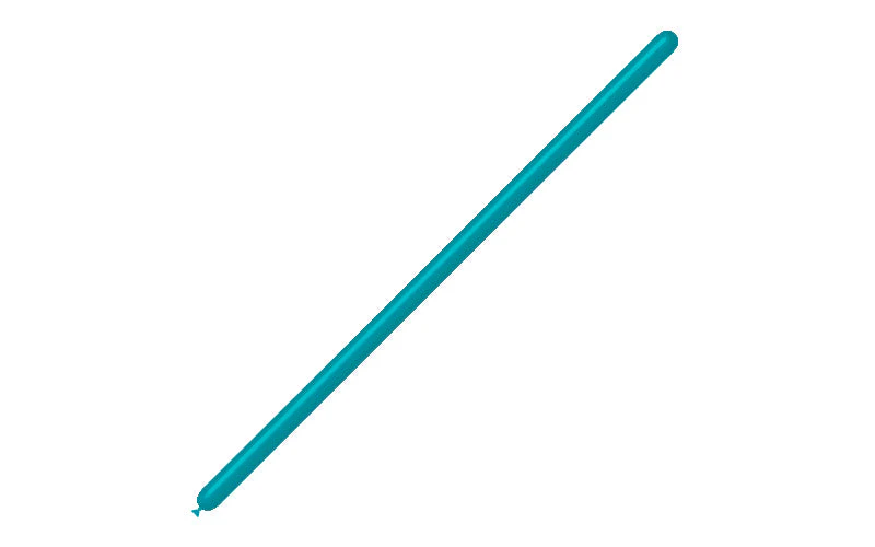 160BN Balloonia Brand Professional Line Twisting/Modelling Latex Balloons Standard Turquoise (100 Per Bag) - Image 3