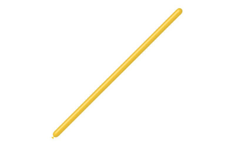 160BN Balloonia Brand Professional Line Twisting/Modelling Latex Balloons Standard Yellow (100 Per Bag) - Image 3