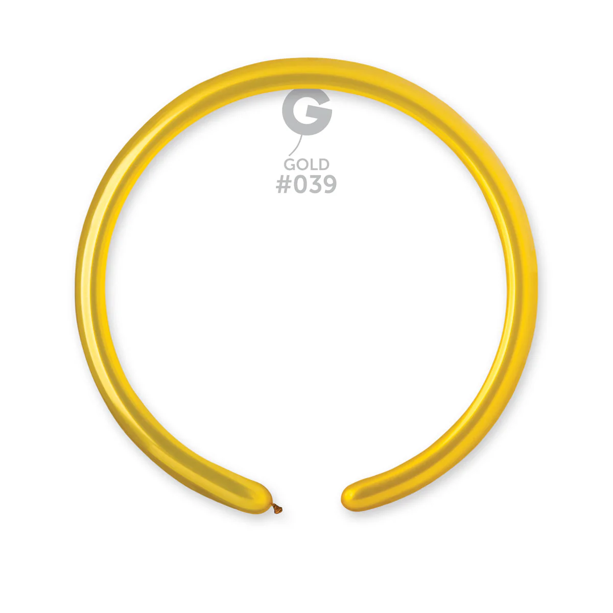 160G Gemar Latex Balloons (Bag of 50) Metallic Modelling/Twisting Gold