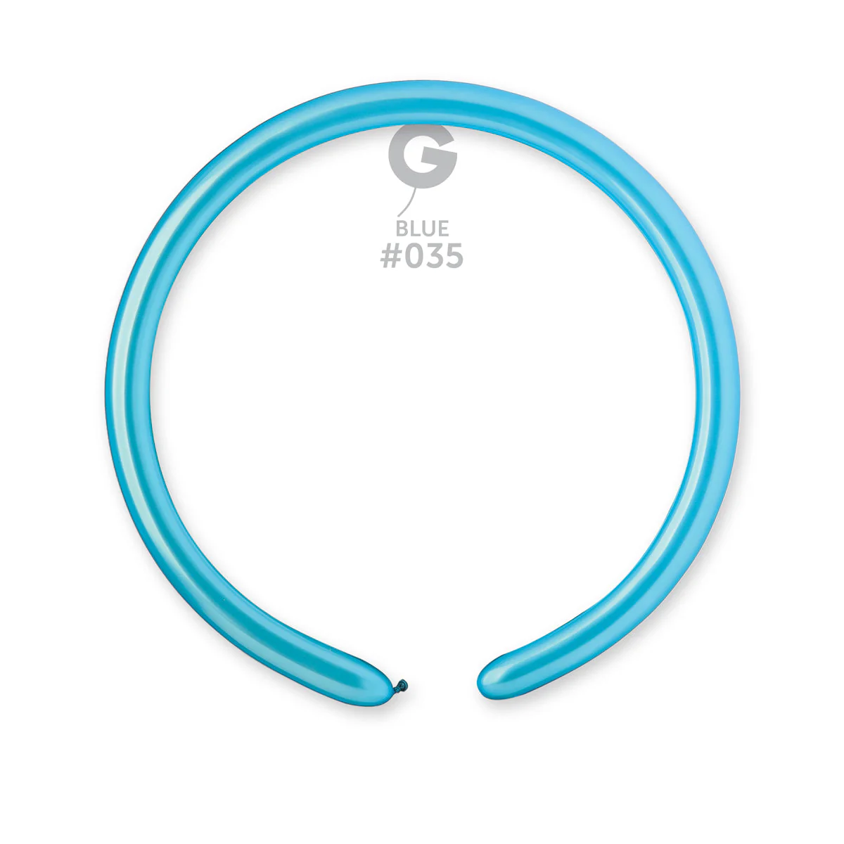 160G Gemar Latex Balloons (Bag of 50) Metallic Modelling/Twisting Light Blue
