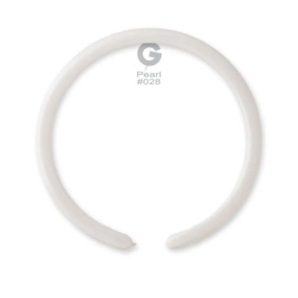 160G Gemar Latex Balloons (Bag of 50) Metallic Modelling/Twisting Pearl