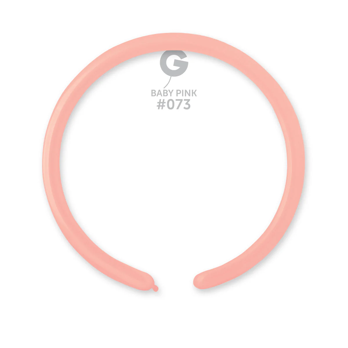 160G Gemar Latex Balloons (Bag of 50) Modelling/Twisting Baby Pink