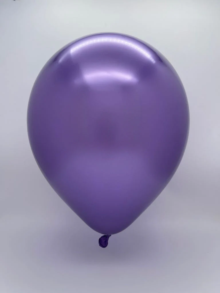 160K Nozzle Up Kalisan Twisting Latex Balloons Mirror Violet (50 Per Bag) - Image 2