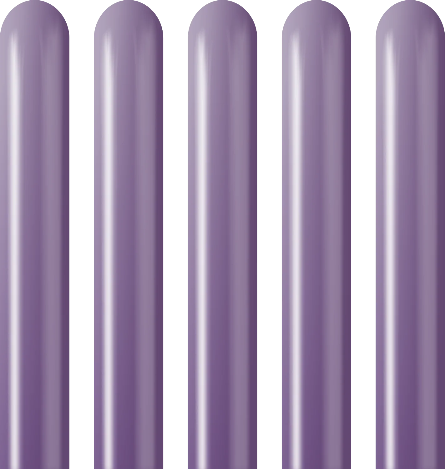 160K Nozzle Up Kalisan Twisting Latex Balloons Mirror Violet (50 Per Bag) - Image 4