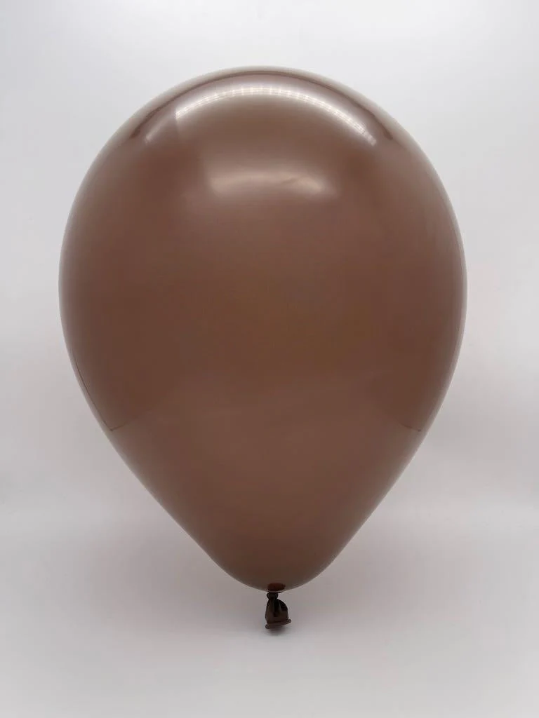 160K Nozzle Up Kalisan Twisting Latex Balloons Standard Chocolate Brown (50 Per Bag) - Image 2