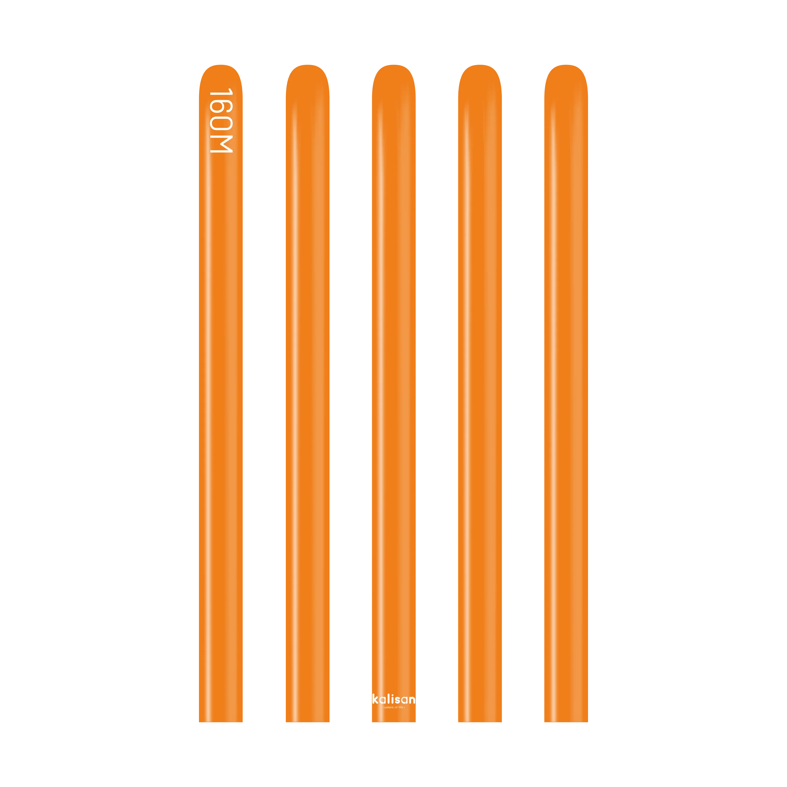 160K Nozzle Up Kalisan Twisting Latex Balloons Standard Orange (50 Per Bag) - Image 3