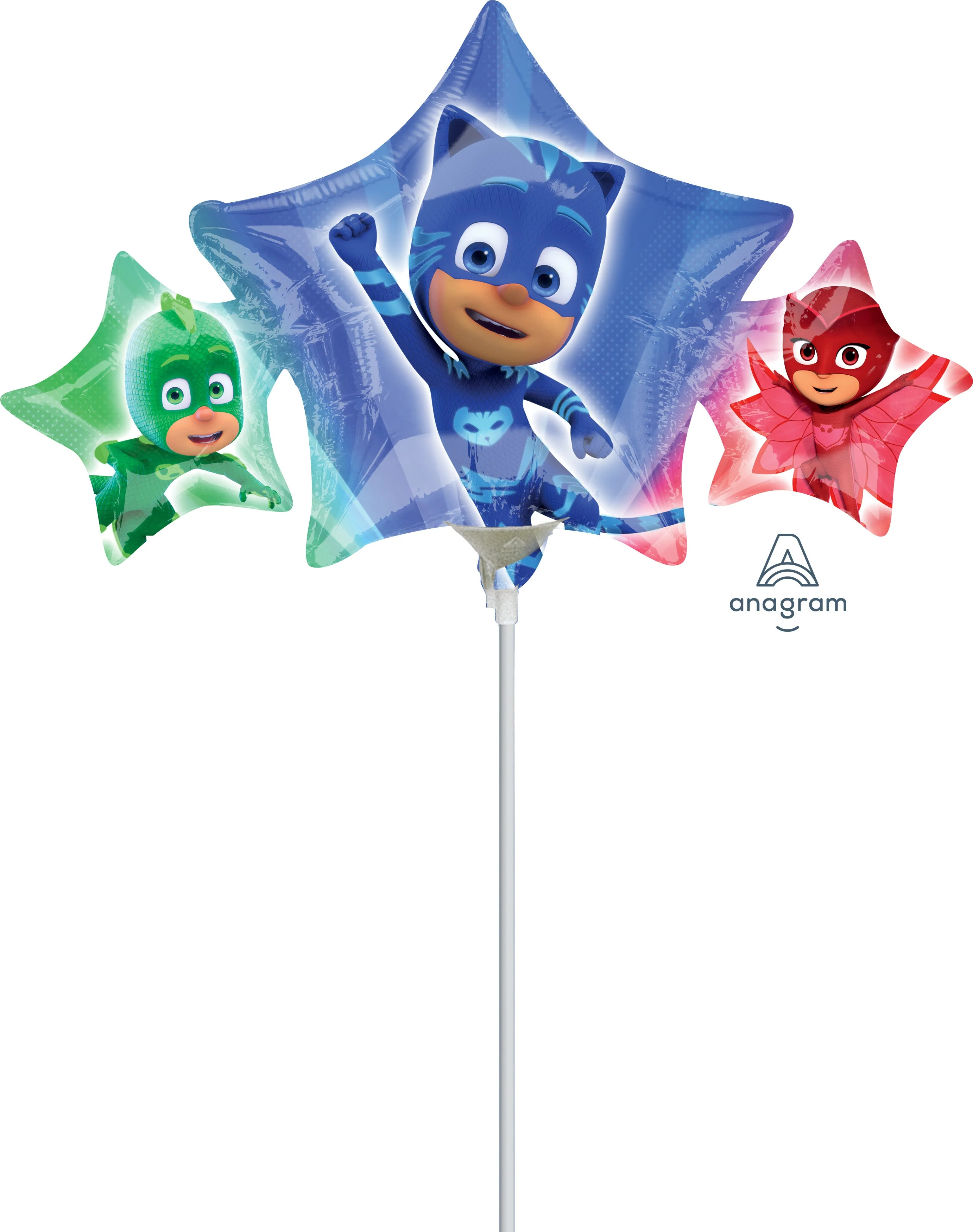 17" Airfill Only PJ Masks Balloon (no stick) (Sticks Sold Separately)