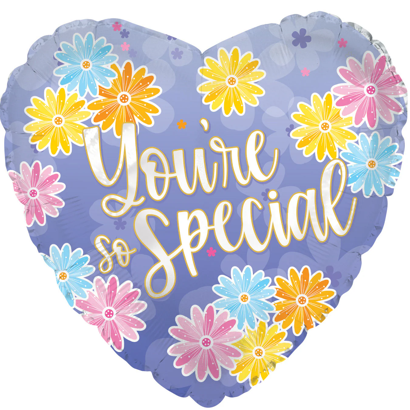 17" Airfill Only (Sticks Sold Separately) You're So Special Periwinkle Foil Balloon