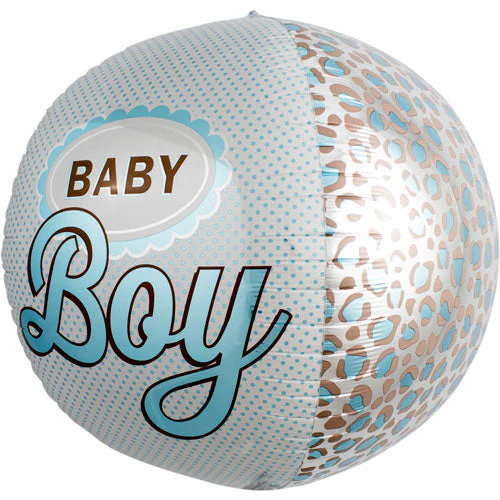 17" Baby Boy Sphere Foil Balloon